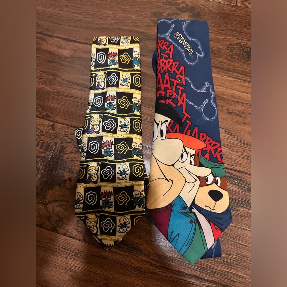 2 vintage character ties